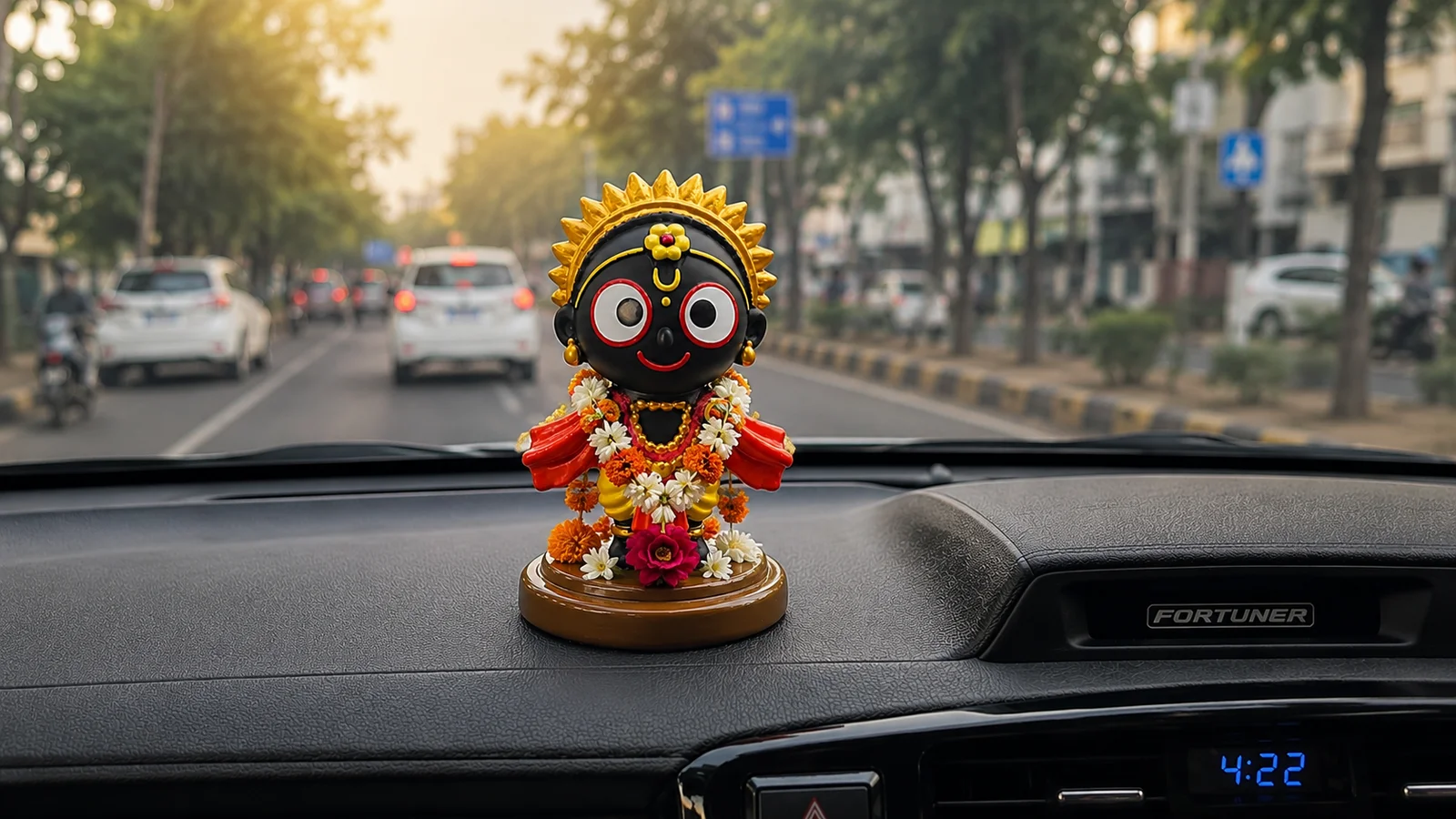 Lord Jagannath Idol for Home Temple, Car Dashboard & Office Desk